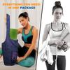saniwu Yoga Mat Bags for Women Fit Large Capacity Gym Mats Blocks with Waterproof Wet Pocket Durable Pilates Tote view 4