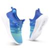RUNSIDE Boys Girls Tennis Shoes Kids Lightweight Breathable Sneakers Lace-up Running Athletic Shoes for Toddler/Little Kid/Big Kid Gradient Blue view 3