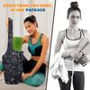 saniwu Yaga Mat Workout Gym Bag with Multi Pockets Keychain and Wide Strap Durable for Storaging Pilates Mats Blocks view 4