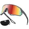 BIRCEN Mens Sports Baseball Sunglasses: TR90 Lightweight Cycling Glasses Wrap Around Running Glasses for Outdoor MTB Bike view 1