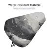 NQHJT Bike Seat Cover for Men Women Snow Mountain Lone Wolf Waterproof Bike Saddle Cover Bicycle Seat Rain Cover with Drawstring Bike Cushion Seat Protector for Rainproof Dustproof view 4