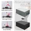 Black Pilates Reformer Sitting Box & Accessory for Stretching, Balance & Exercise - Home Gym Equipment view 2
