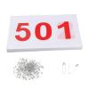 Aymzbd 100x Running Bibs Athlete Numbers Reusable Numbered Race Bibs Race Bibs Sports Bibs for Sports Event Athletics Cycling, 501 to 600 view 1