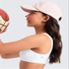 CRZ YOGA Girls Butterluxe U Back Sports Bra - Yoga Athletic Casual Tops Scoop Neck Padded Crop Kids Teen White Medium view 4
