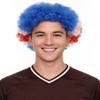 BC GOODS BY Adult Unisex Costa Rica Jumbo Sport Fun Wigs | Afro Patriotic Wig with Breathable Capless Cap for Men and Women| Synthetic Fiber Wig Perfect for Sport's and Halloween Cosplay view 1