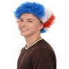 BC GOODS BY Adult Unisex Costa Rica Jumbo Sport Fun Wigs | Afro Patriotic Wig with Breathable Capless Cap for Men and Women| Synthetic Fiber Wig Perfect for Sport's and Halloween Cosplay view 2