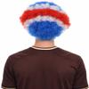 BC GOODS BY Adult Unisex Costa Rica Jumbo Sport Fun Wigs | Afro Patriotic Wig with Breathable Capless Cap for Men and Women| Synthetic Fiber Wig Perfect for Sport's and Halloween Cosplay view 4
