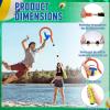 Silipull 4 Pcs Volleyball Spike Trainer Set Volleyball Training Equipment Solo Serve Volleyball Attack Trainer Volleyball Rebounder for Beginners Practicing Serving Spiking Volleyball Gift (Orange) view 3