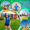 Silipull 4 Pcs Volleyball Spike Trainer Set Volleyball Training Equipment Solo Serve Volleyball Attack Trainer Volleyball Rebounder for Beginners Practicing Serving Spiking Volleyball Gift (Orange) view 4