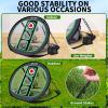 Golf Chipping Net and Mat Set - Pop Up Foldable Indoor Training Target with 2 Hitting Mats and 12 Practice Balls - Gifts for Men, Golfers, Teenage Boys view 2