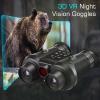 3D VR Night Vision Goggles,8K UHD Night Vision Binoculars for Adults, Auto Wake and Seamless 3D Integration Tech,Infrared Goggles, Rechargeable with 8K Photo & 4K Video,(64 TF Card) view 2