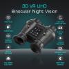 3D VR Night Vision Goggles,8K UHD Night Vision Binoculars for Adults, Auto Wake and Seamless 3D Integration Tech,Infrared Goggles, Rechargeable with 8K Photo & 4K Video,(64 TF Card) view 3