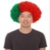 BC GOODS BY Adult Unisex Portugal Jumbo Sport Fun Wigs | Afro Patriotic Wig with Breathable Capless Cap for Men and Women| Synthetic Fiber Wig Perfect for Sport's and Halloween Cosplay