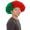 BC GOODS BY Adult Unisex Portugal Jumbo Sport Fun Wigs | Afro Patriotic Wig with Breathable Capless Cap for Men and Women| Synthetic Fiber Wig Perfect for Sport's and Halloween Cosplay view 3