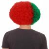 BC GOODS BY Adult Unisex Portugal Jumbo Sport Fun Wigs | Afro Patriotic Wig with Breathable Capless Cap for Men and Women| Synthetic Fiber Wig Perfect for Sport's and Halloween Cosplay view 4