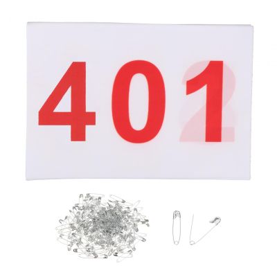 Aymzbd 100x Running Bibs Athlete Numbers Reusable Numbered Race Bibs Race Bibs Sports Bibs for Sports Event Athletics Cycling, 401 to 500