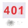 Aymzbd 100x Running Bibs Athlete Numbers Reusable Numbered Race Bibs Race Bibs Sports Bibs for Sports Event Athletics Cycling, 401 to 500 view 1