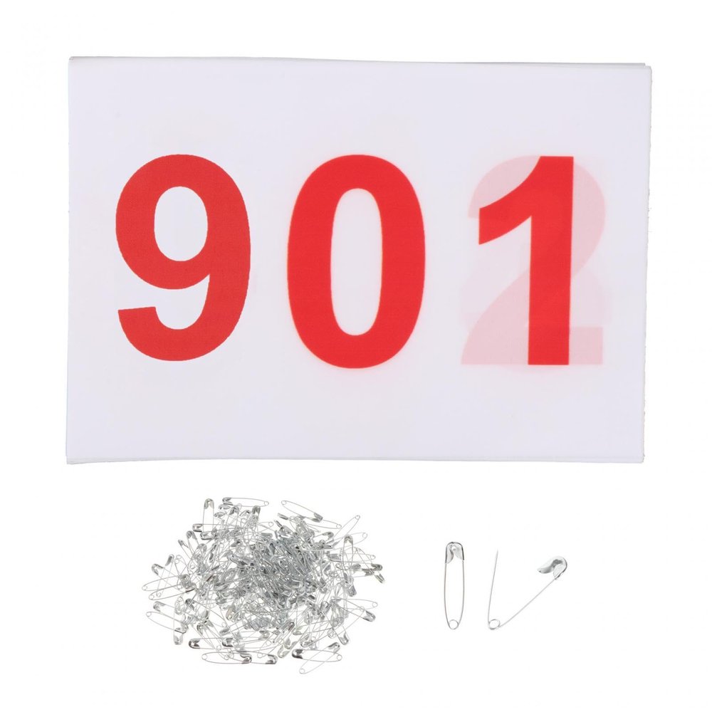 Aymzbd 100x Running Bibs Athlete Numbers Reusable Numbered Race Bibs Race Bibs Sports Bibs for Sports Event Athletics Cycling, 901 to 1000