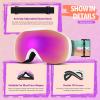 Snowledge Kids Ski Goggles for Boys Girls Aged 4-16, Anti Fog 100% UV Protection Impact Resistant Youth Snow Sports Goggle view 3