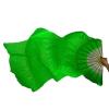 HDNSAUD Belly Dance Fans 2PCS Dance Fan Plus Silk Dance Dance Fan Flexible Glossy(Total Length 1.30 m Rosy) view 4