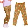 Girls Thanksgiving High Waist Tummy ontrol Workout Pants, Stretch Leggings for Sports Running Fitness (B, 6-7 Years) view 1