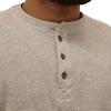 Mens Fashion Henley Shirts Casual Long Sleeve Button Cotton T-Shirt Classic Stretchy Holiday Basic Shirts (Large,Khaki) view 3