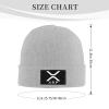 AIZBEGDLU Xrp Ripple Winter Beanie Knit Hats Unisex Thermal Hat Gray view 3