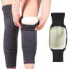 HDNSAUD Winter Protective Knee Pads 1 Pair Winter Knee Pads Warm Men Women Double Thick Wool Protection Knee Plus Velvet Wind and Cold Protective(T4,35-60kg fo M) view 2
