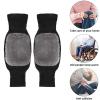 HDNSAUD Winter Protective Knee Pads 1 Pair Winter Knee Pads Warm Men Women Double Thick Wool Protection Knee Plus Velvet Wind and Cold Protective(T4,35-60kg fo M) view 3