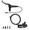 BUCKLOS EBike 2-PIN 4 Pistons Electric Power Off MTB Hydraulic Disc Brake Set,E-Bike Left Front 1150mm Right Rear 1950mm Aluminum Alloy Caliper Lever for ebike/Scooter/Mountain Bike HD-E735(Pre-Bled) view 1