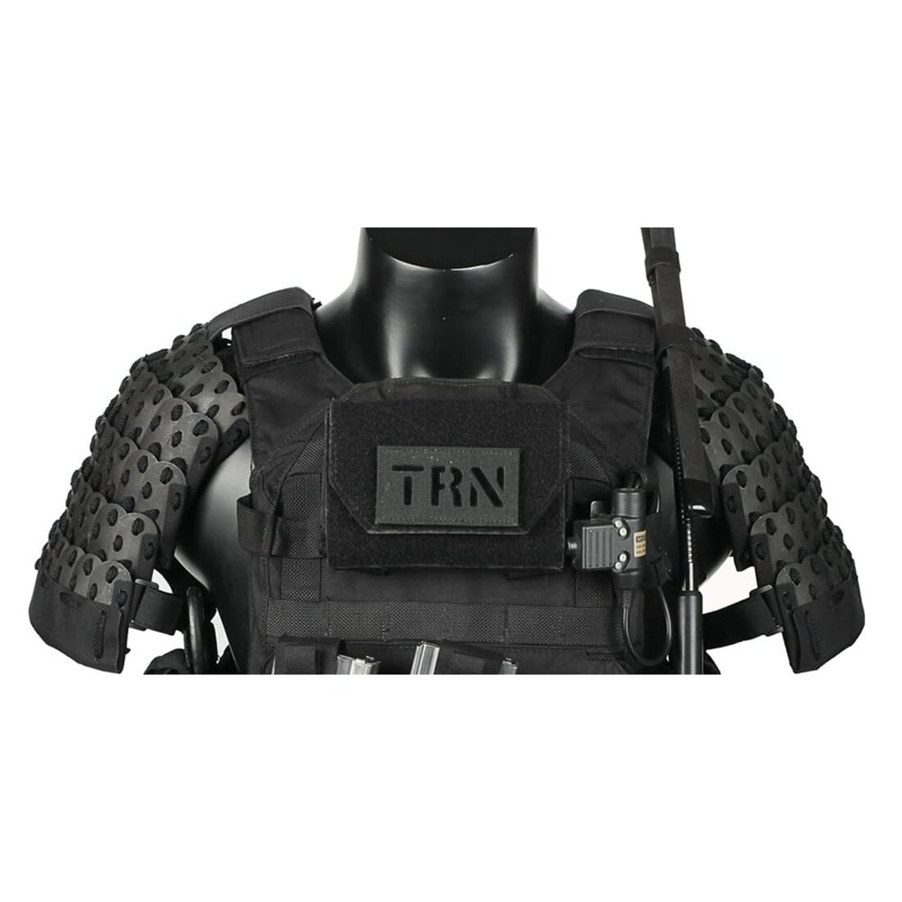ROUASD Tactical Shoulder Armor Guards Set, 2 Pieces 500D Handmade Non-Slip Samurai Tactical Gear Medieval Warrior Knight Protector Defense Gear Combat Clothing Equipment