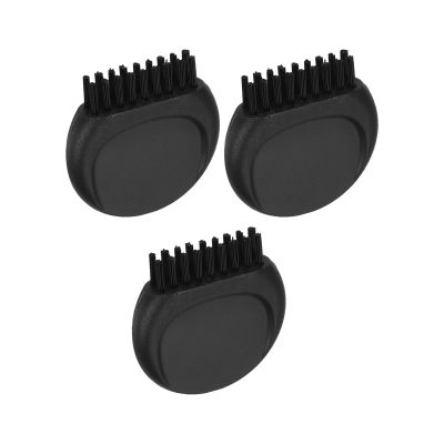 YOKIVE 3 Pcs Mini Golf Club Brushes, Pocket Golf Club Groove Brush | Cleaning Golf Heads Golf Ball, Great for Golf Course Exercise (Black, 1.18x1.22-Inch)