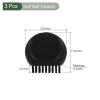 YOKIVE 3 Pcs Mini Golf Club Brushes, Pocket Golf Club Groove Brush | Cleaning Golf Heads Golf Ball, Great for Golf Course Exercise (Black, 1.18x1.22-Inch) view 2