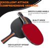 Comesee Ping Pong Net with Collapsible Clamps and Paddles Set, Table Tennis Rackets and Balls, Spring Activated Clip Posts and Storage Case view 3