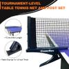 Comesee Ping Pong Net with Collapsible Clamps and Paddles Set, Table Tennis Rackets and Balls, Spring Activated Clip Posts and Storage Case view 4
