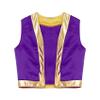 Sinleey Kids Boys Girls Arabian Prince Vest Waistcoat Halloween Fancy Party Performance Competition Purple 6 Years view 3
