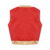 Sinleey Kids Boys Girls Arabian Prince Vest Waistcoat Halloween Fancy Party Performance Competition Red 12 Years view 2