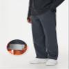 THE GYM PEOPLE Men's Baggy Fleece Workout Sweatpants with Pockets Drawstring Lounge Athletic Running Pants Dark Heather Grey view 4