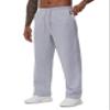 THE GYM PEOPLE Men's Baggy Fleece Workout Sweatpants with Pockets Drawstring Lounge Athletic Running Pants Grey view 2