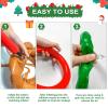 3 Set Inflatable Reindeer Antler Ring Toss Game, Reindeer Ring Toss Game for Kids, Antler Ring Toss for Family Adults, Indoor Outdoor Christmas Decorations Party Favors (3 Antlers 12 Rings 1 Pump) view 3