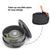 Cooking Pot, Camping Outdoor Cookware Kit, Portable Folding Pots and Aluminum Nonstick Lightweight Cooking Set, Suitable for Backpacking Outdoor Picnic view 3