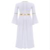 Zaldita Womens Halloween Greek Toga Costume Liturgical Praise Dance Dress Church Choir Worship Maxi Robe Purple X-Large view 4