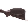 WAYNE'S DOG Leather Cheek Rest Pad Shell Holder Buttstock for Left Right Handed Ambidextrous 12GA 30-06 410 30-30 223 .308 .357 .45-70 .22LR Remington (12 Gauge, Coffee) view 2