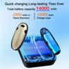 Hand Warmers Rechargeable 2 Pack,with Charging Case,14000mAh Electric Hand Warmer Reusable, 60Hrs Long Heating, Portable Pocket Heater Handwarmer, Outdoor Camping, Ski Equipment Black/Golden view 2