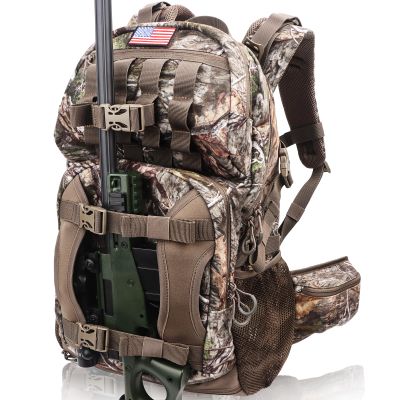 MoiShow Hunting Backpack, Camo Hunting Backpacks & duffle Bags, Water-resistant Long-Lasting Large Capacity Bow Backpack Hunting Pack For Hunting Gear Accessories (Treasures of the Trees)