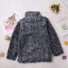 Solid Color Shrpa Quarter-Zip Pullover for Kids Toddler Boys Girls Long Sleeve Fall Winter Athletic (Black, 3-4 Years) view 2