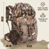 MoiShow Hunting Backpack, Camo Hunting Backpacks & duffle Bags, Water-resistant Long-Lasting Large Capacity Bow Backpack Hunting Pack For Hunting Gear Accessories (Stealth Reed Camo) view 2