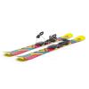 Short Skis for Snow | 99 cm | Skiblades Snowblades Skiboards Little Short Skis | Snowfeet* (Retro | SKI BINDINGS) view 3