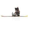 Short Skis for Snow | 99 cm | Skiblades Snowblades Skiboards Little Short Skis | Snowfeet* (Retro | SKI BINDINGS) view 4