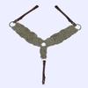 Cheval's International 25 Strand Wool Mohair Breast Collars, Horse Equestrian Breast Collars, Horse Riding Equipment and Stylish Collar (Cob,Olive Green)